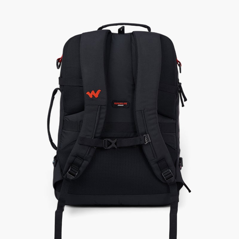 WILDCRAFT حقيبة ظهر سوداء صلبة للرجال - Image 5